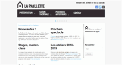 Desktop Screenshot of la-paillette.net